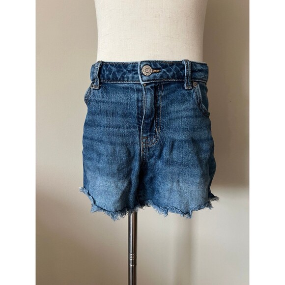 sz 10/12 Girls Blue Jean Stretch Shorts by Cat & Jack - Picture 3 of 6